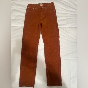 J. Crew Men's Corduroy Pants in Warm Brown